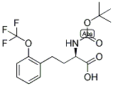 (R)-2-TERT-BUTOXYCARBONYLAMINO-4-(2-TRIFLUOROMETHOXY-PHENYL)-BUTYRIC ACID 结构式
