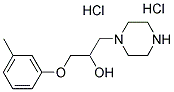 1-PIPERAZIN-1-YL-3-M-TOLYLOXY-PROPAN-2-OL DIHYDROCHLORIDE 结构式