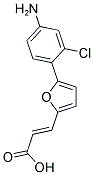 (2E)-3-[5-(4-AMINO-2-CHLOROPHENYL)-2-FURYL]ACRYLIC ACID 结构式