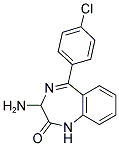 3-AMINO-5-(4-CHLORO-PHENYL)-1,3-DIHYDRO-BENZO[E][1,4]DIAZEPIN-2-ONE 结构式