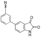 3-(2,3-DIOXO-2,3-DIHYDRO-1H-INDOL-5-YL)BENZONITRILE 结构式