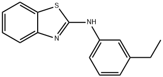 N-(3-乙基苯基)-1,3-苯并噻唑-2-胺 结构式