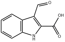 3-甲烷酰-1H-2-吲哚甲酸 结构式