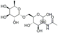 FUCOSE ALPHA1,6-N-ACETYLGLUCOSAMINE 结构式