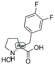 (R)-2-(3,4-二氟苄基)吡咯烷-2-羧酸盐酸盐 结构式