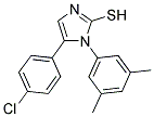 5-(4-CHLOROPHENYL)-1-(3,5-DIMETHYLPHENYL)-1H-IMIDAZOLE-2-THIOL 结构式