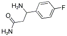 3-氨基-3-(4-氟苯基)丙酰胺 结构式