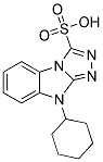9-CYCLOHEXYL-9H-BENZO[4,5]IMIDAZO[2,1-C][1,2,4]TRIAZOLE-3-SULFONIC ACID 结构式