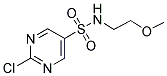 2-CHLORO-PYRIMIDINE-5-SULFONIC ACID (2-METHOXY-ETHYL)-AMIDE 结构式