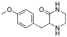 3-(4-METHOXY-BENZYL)-PIPERAZIN-2-ONE 结构式
