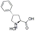 (+/-)-反式-4-苯基吡咯烷-3-羧酸盐酸盐 结构式