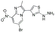 [4-(6-BROMO-2-METHYL-8-NITRO-IMIDAZO[1,2-A ]PYRIDIN-3-YL)-THIAZOL-2-YL]-HYDRAZINE 结构式
