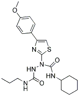 N~1~-CYCLOHEXYL-1-[4-(4-METHOXYPHENYL)-1,3-THIAZOL-2-YL]-N~2~-PROPYL-1,2-HYDRAZINEDICARBOXAMIDE 结构式