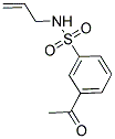 3-ACETYL-N-ALLYLBENZENESULFONAMIDE 结构式