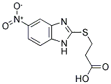3-(5-NITRO-1H-BENZOIMIDAZOL-2-YLSULFANYL)-PROPIONIC ACID 结构式