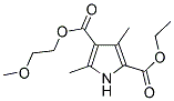 2-ETHYL 4-(2-METHOXYETHYL) 3,5-DIMETHYL-1H-PYRROLE-2,4-DICARBOXYLATE 结构式