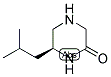 (S)-6-ISOBUTYL-PIPERAZIN-2-ONE 结构式