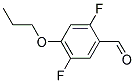 2,5-DIFLUORO-4-PROPOXYBENZALDEHYDE 结构式