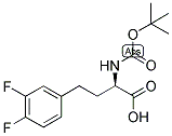 (R)-2-TERT-BUTOXYCARBONYLAMINO-4-(3,4-DIFLUORO-PHENYL)-BUTYRIC ACID 结构式