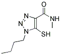 1-BUTYL-5-MERCAPTO-N-METHYL-1H-1,2,3-TRIAZOLE-4-CARBOXAMIDE 结构式