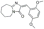 2-(2,5-DIMETHOXY-BENZYLIDENE)-2,5,6,7,8,9-HEXAHYDRO-IMIDAZO[1,2-A]AZEPIN-3-ONE 结构式