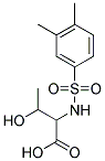 2-[[(3,4-DIMETHYLPHENYL)SULFONYL]AMINO]-3-HYDROXYBUTANOIC ACID 结构式