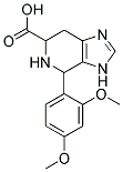 4-(2,4-Dimethoxy-phenyl)-4,5,6,7-tetrahydro-3H-imidazo[4,5-c]pyridine-6-carboxylic acid 结构式
