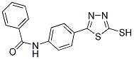 N-[4-(5-MERCAPTO-1,3,4-THIADIAZOL-2-YL)PHENYL]BENZAMIDE 结构式