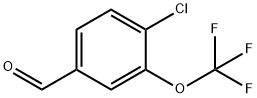 4-氯-3-三氟甲氧基苯甲醛 结构式