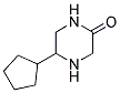 5-CYCLOPENTYL-PIPERAZIN-2-ONE 结构式