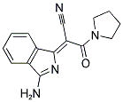 (2Z)-2-(3-AMINO-1H-ISOINDOL-1-YLIDENE)-3-OXO-3-PYRROLIDIN-1-YLPROPANENITRILE 结构式