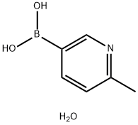 3-甲基吡啶-5-硼酸水合物 结构式