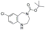 4-BOC-7-CHLORO-2,3,4,5-TETRAHYDRO-1H-BENZO[E][1,4]DIAZEPINE 结构式