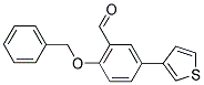 2-(苄氧基)-5-(3-噻吩基)苯甲醛 结构式