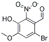 6-BROMO-3-HYDROXY-4-METHOXY-2-NITRO-BENZALDEHYDE 结构式