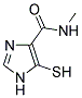 5-MERCAPTO-N-METHYL-1H-IMIDAZOLE-4-CARBOXAMIDE 结构式