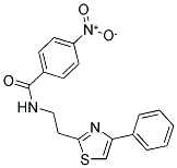 4-NITRO-N-[2-(4-PHENYL-1,3-THIAZOL-2-YL)ETHYL]BENZAMIDE 结构式