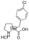 (R)-ALPHA-(4-CHLOROBENZYL)-PROLINE-HCL 结构式