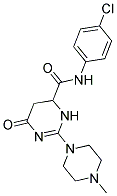 N-(4-CHLOROPHENYL)-2-(4-METHYLPIPERAZIN-1-YL)-6-OXO-3,4,5,6-TETRAHYDROPYRIMIDINE-4-CARBOXAMIDE 结构式