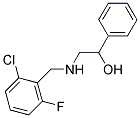2-((2-CHLORO-6-FLUOROBENZYL)AMINO)-1-PHENYLETHANOL 结构式