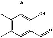 3-溴-2-羟基-4,5-二甲基苯甲醛 结构式