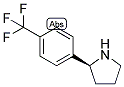(S)-2-(4-(TRIFLUOROMETHYL)PHENYL)PYRROLIDINE 结构式