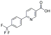 6-[4-(TRIFLUOROMETHYL)PHENYL]NICOTINIC ACID 结构式