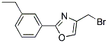 4-BROMOMETHYL-2-(3-ETHYL-PHENYL)-OXAZOLE 结构式