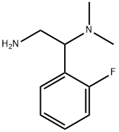 2-氨基-1-(2-氟苯基)乙基]二甲胺 结构式