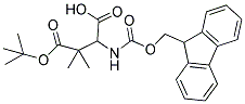 3-Fmoc-amino-2,2-dimethyl-succinic acid 1-tert-butyl ester 结构式