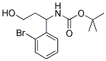 TERT-BUTYL 1-(2-BROMOPHENYL)-3-HYDROXYPROPYLCARBAMATE 结构式