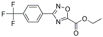 1,2,4-OXADIAZOLE-5-CARBOXYLIC ACID, 3-[4-(TRIFLUOROMETHYL)PHENYL]-, ETHYL ESTER 结构式