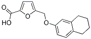 5-[(5,6,7,8-TETRAHYDRO-2-NAPHTHALENYLOXY)METHYL]-2-FUROIC ACID 结构式