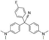 BIS(4'-N,N-DIMETHYLAMINOPHENYL)-(4-FLUOROPHENYL)ACETONITRILE 结构式